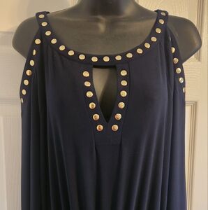 Emma & Michele Navy Jumpsuit